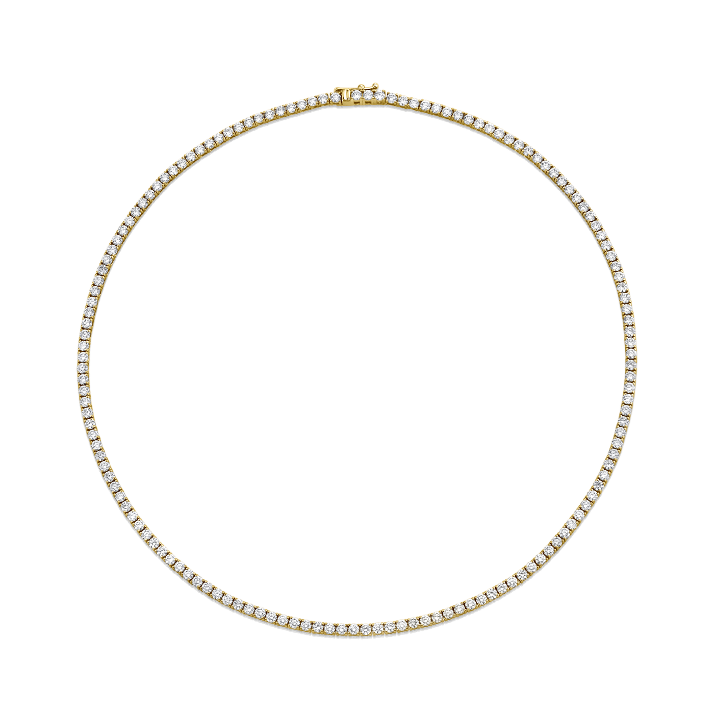 Round Diamond Tennis Necklace | 11.24tw