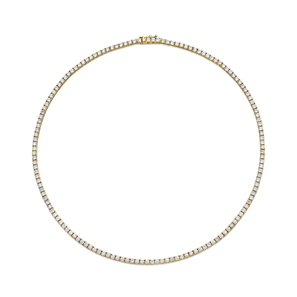 Round Diamond Tennis Necklace | 11.24tw