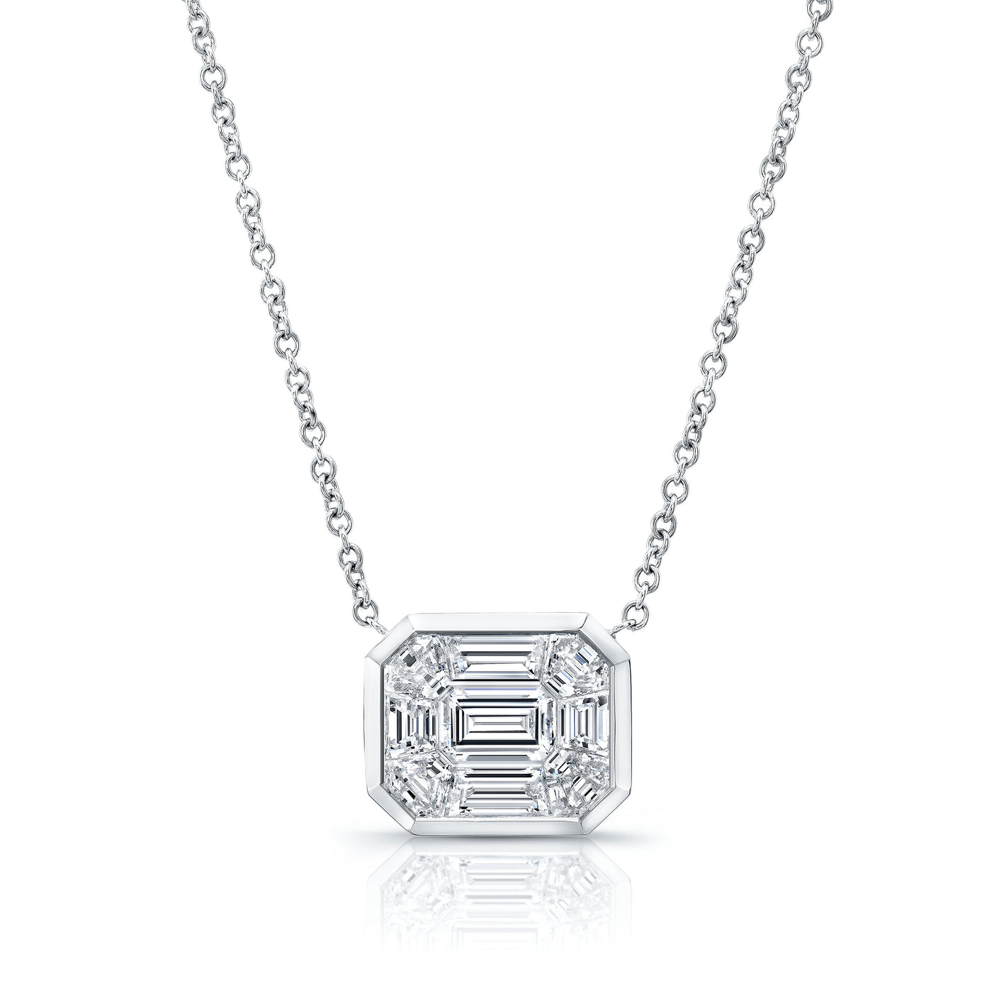 Mix Shape Kaleidoscope Diamond Pendant