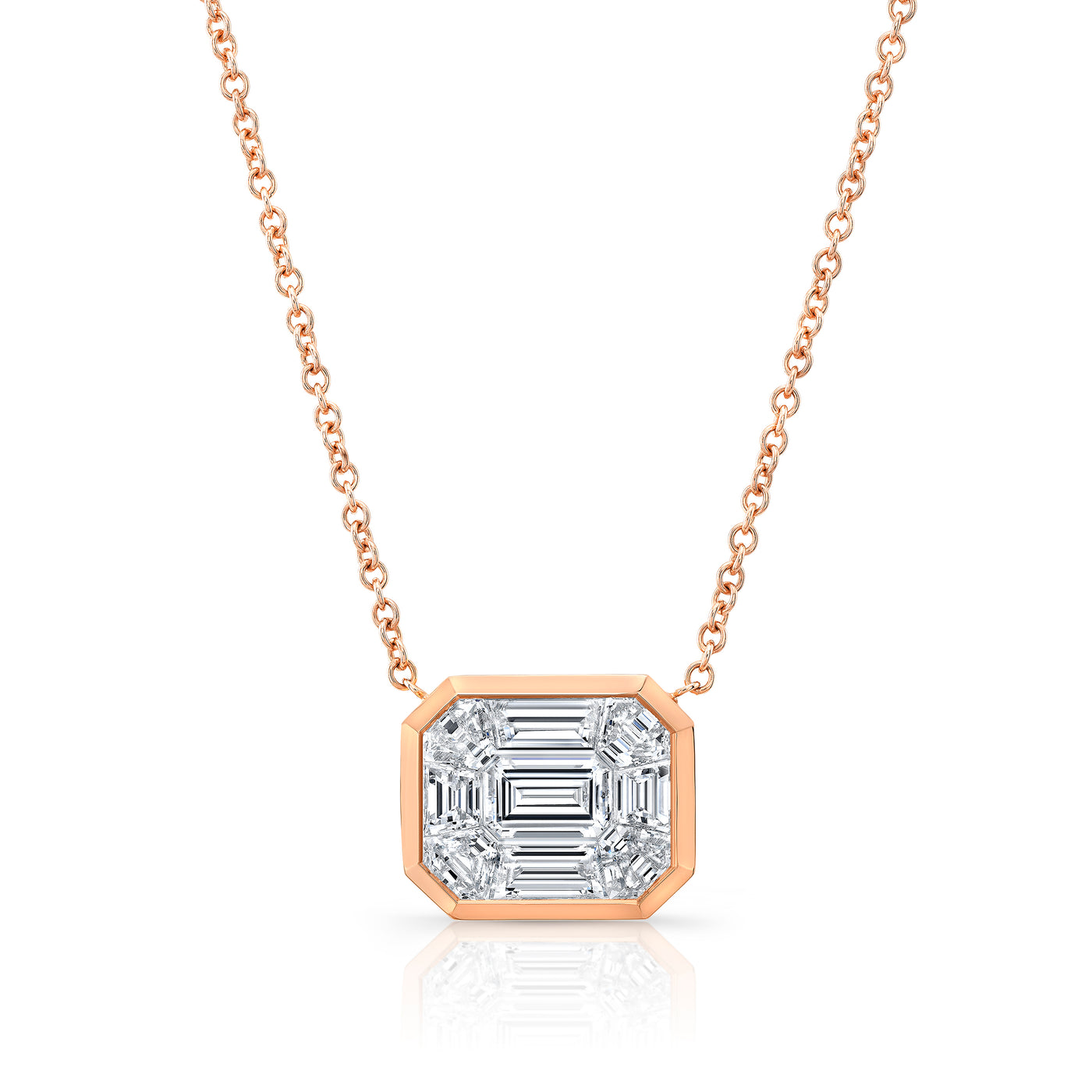 Mix Shape Kaleidoscope Diamond Pendant