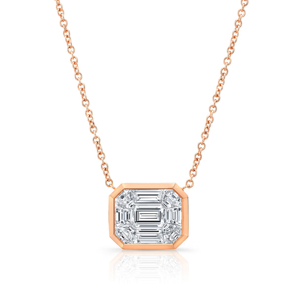 Mix Shape Kaleidoscope Diamond Pendant