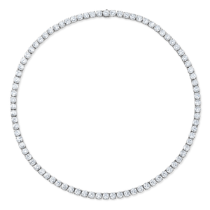 Round Brilliant Diamond Tennis Necklace | 29.79tw