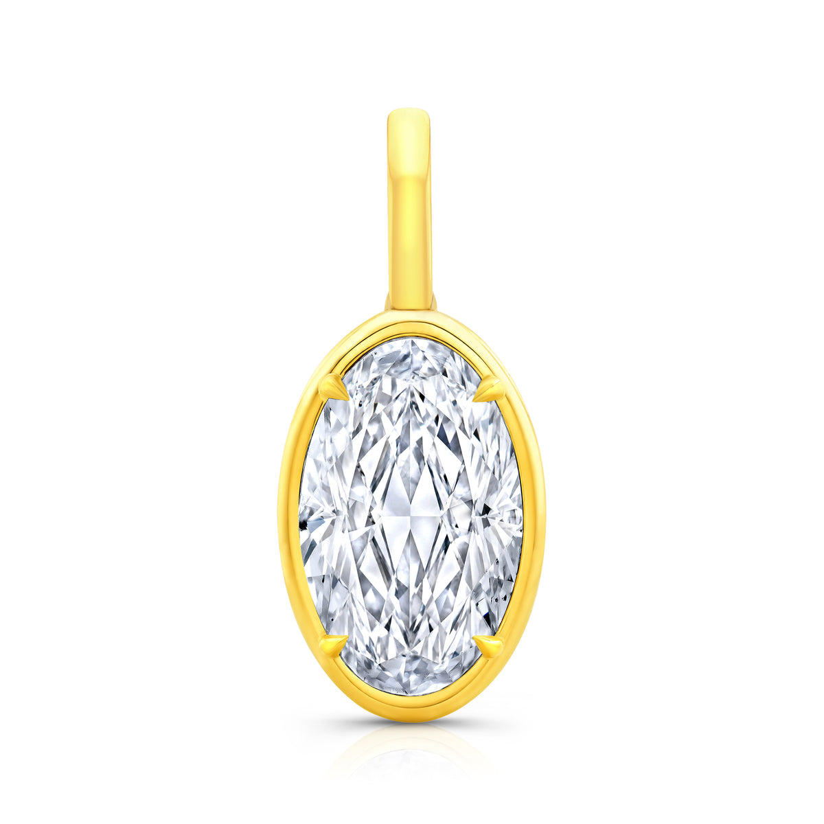 Oval Diamond Pendant | 9.01ct