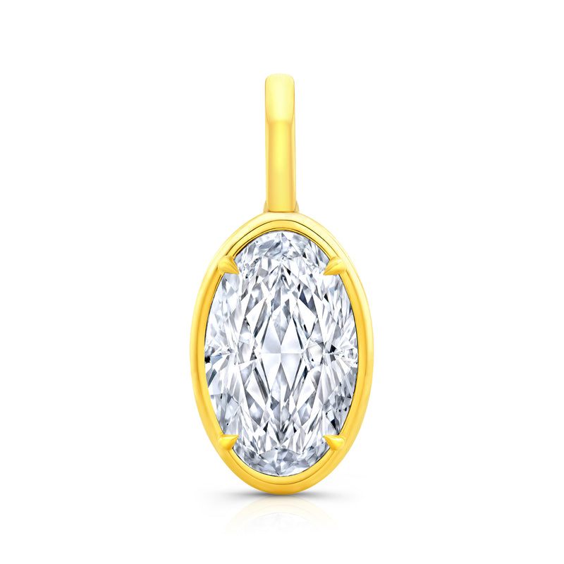 Oval Diamond Pendant | 9.01ct