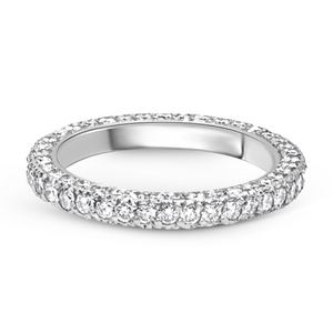 Three Sided Diamond Pavé Eternity Band | 1.91tw