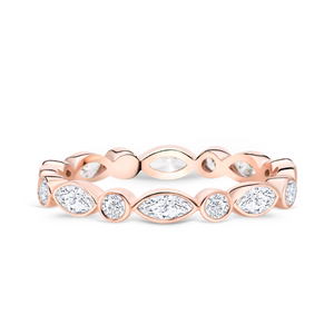 Bezel Set Marquise Diamond Eternity Band | 1.30tw
