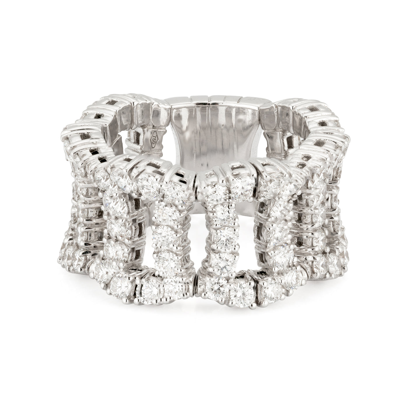 Open Link Diamond Stretch Ring | 2.42tw