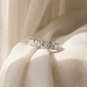 Heart Shape Diamond Eternity Band | 3.05tw