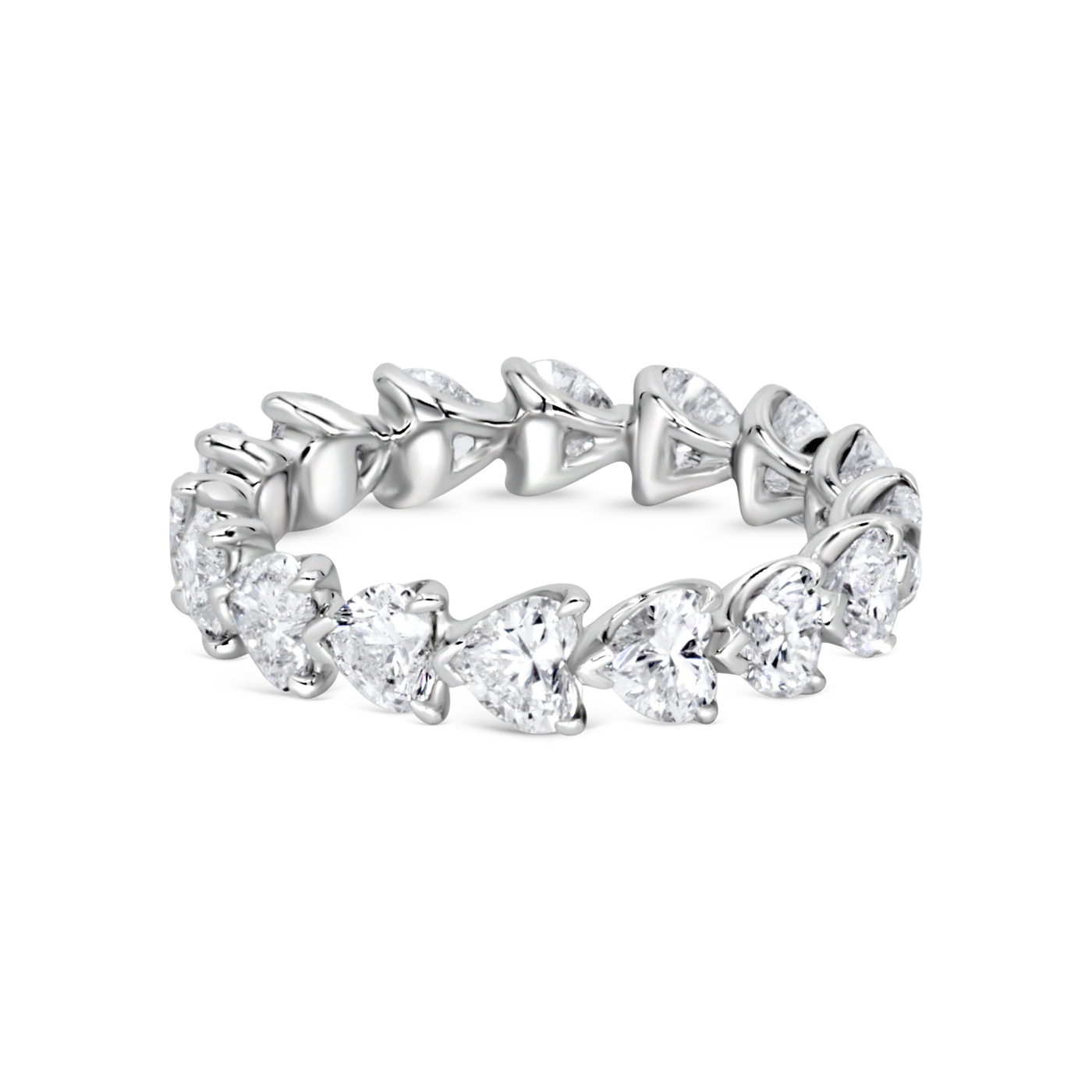 Heart Shape Diamond Eternity Band | 3.05tw