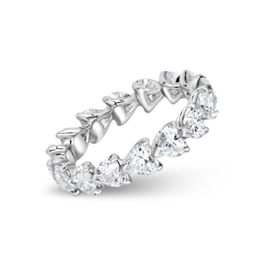 Heart Shape Diamond Eternity Band | 3.05tw