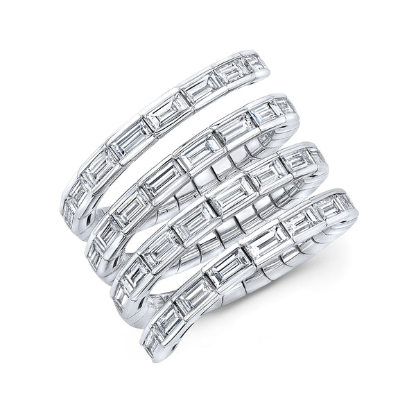 Baguette Diamond Coil Ring | 2.60tw