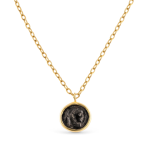Ancient Roman Bronze Coin Pendant