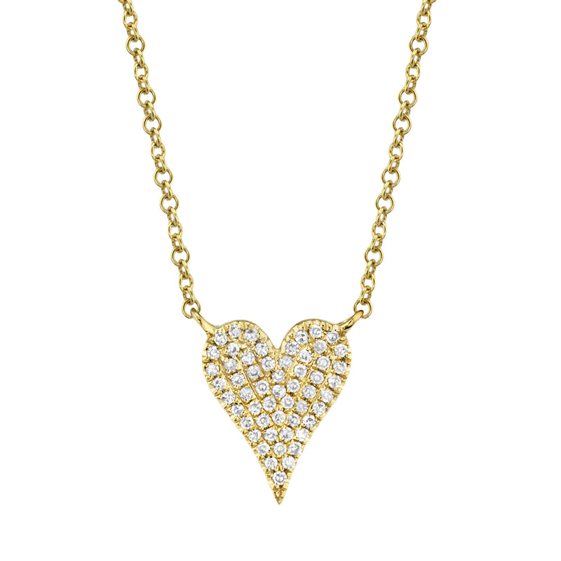 Pavé Diamond Heart Pendant | .11tw