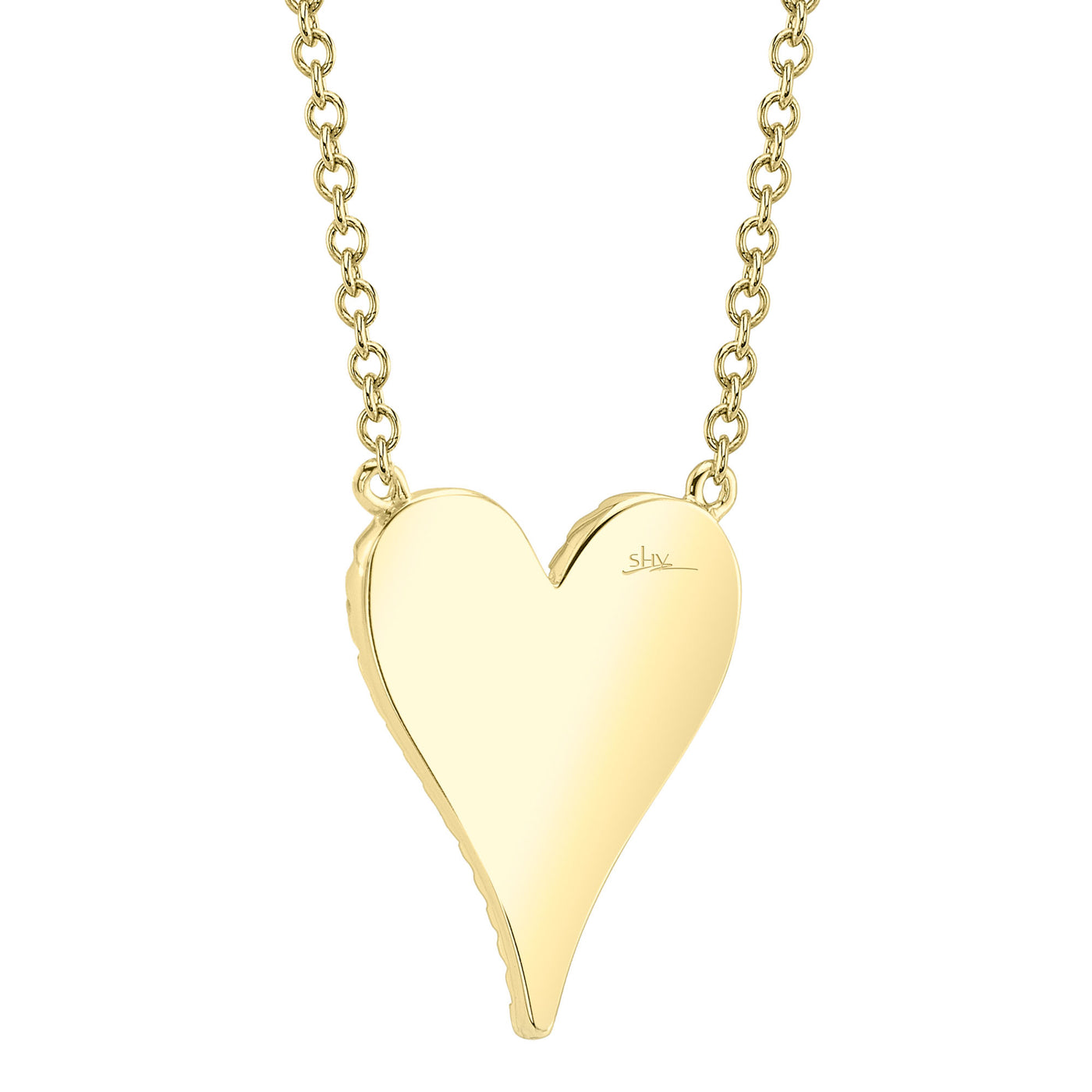 Pavé Diamond Heart Pendant | .11tw