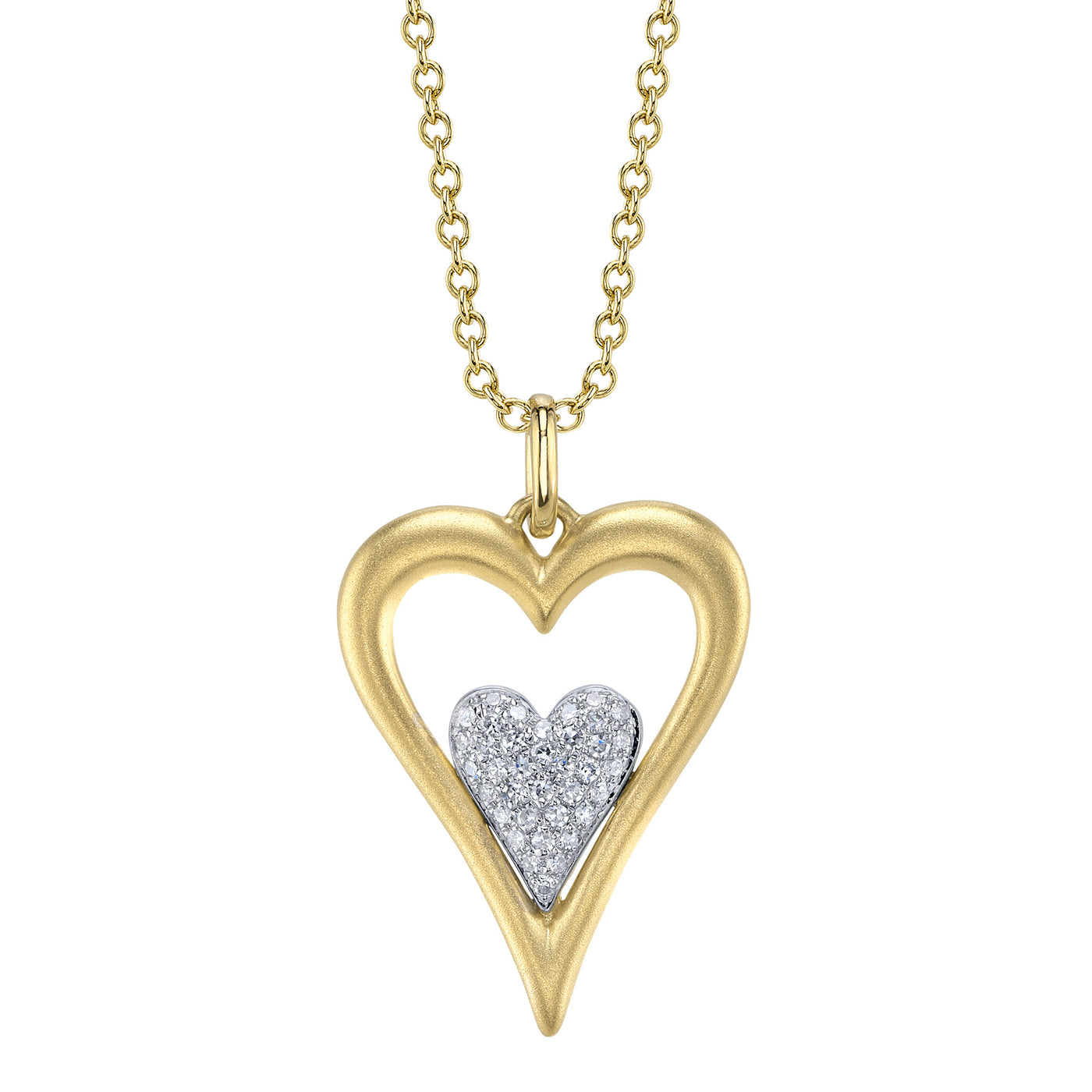 Diamond Open Heart Pendant