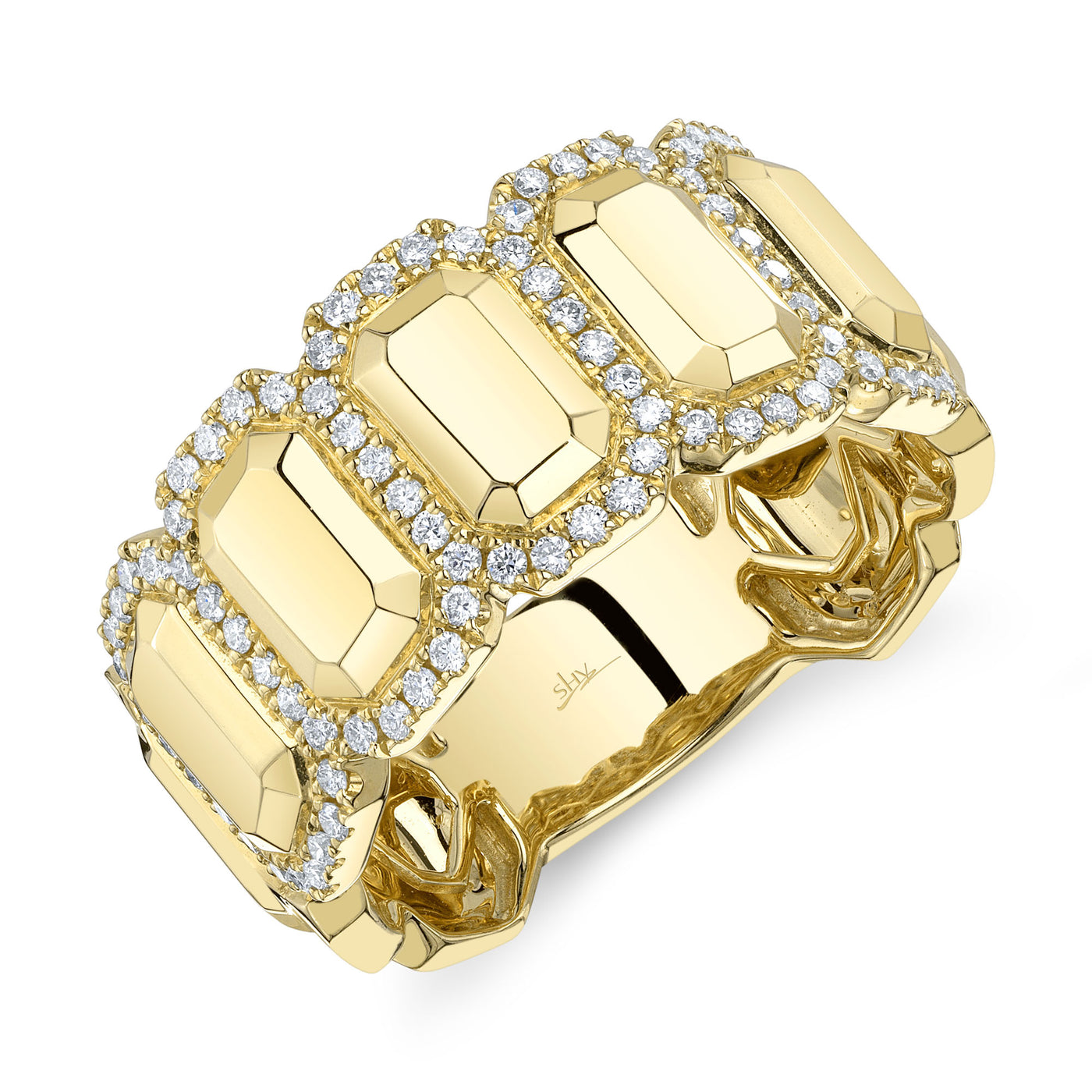 Diamond Geometric Cut Wide Band | .39tw
