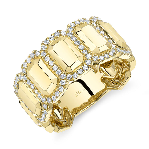 Diamond Geometric Cut Wide Band | .39tw