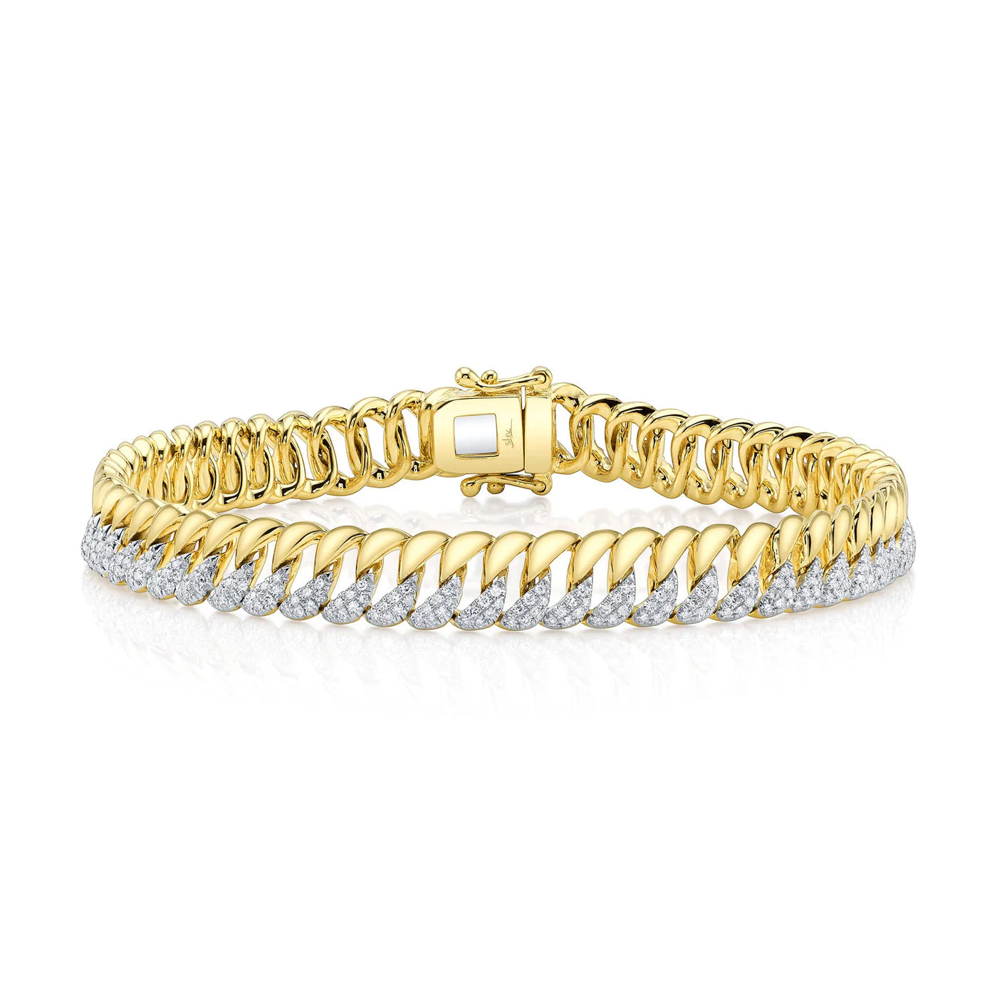 Diamond Edge Cuban Link Bracelet