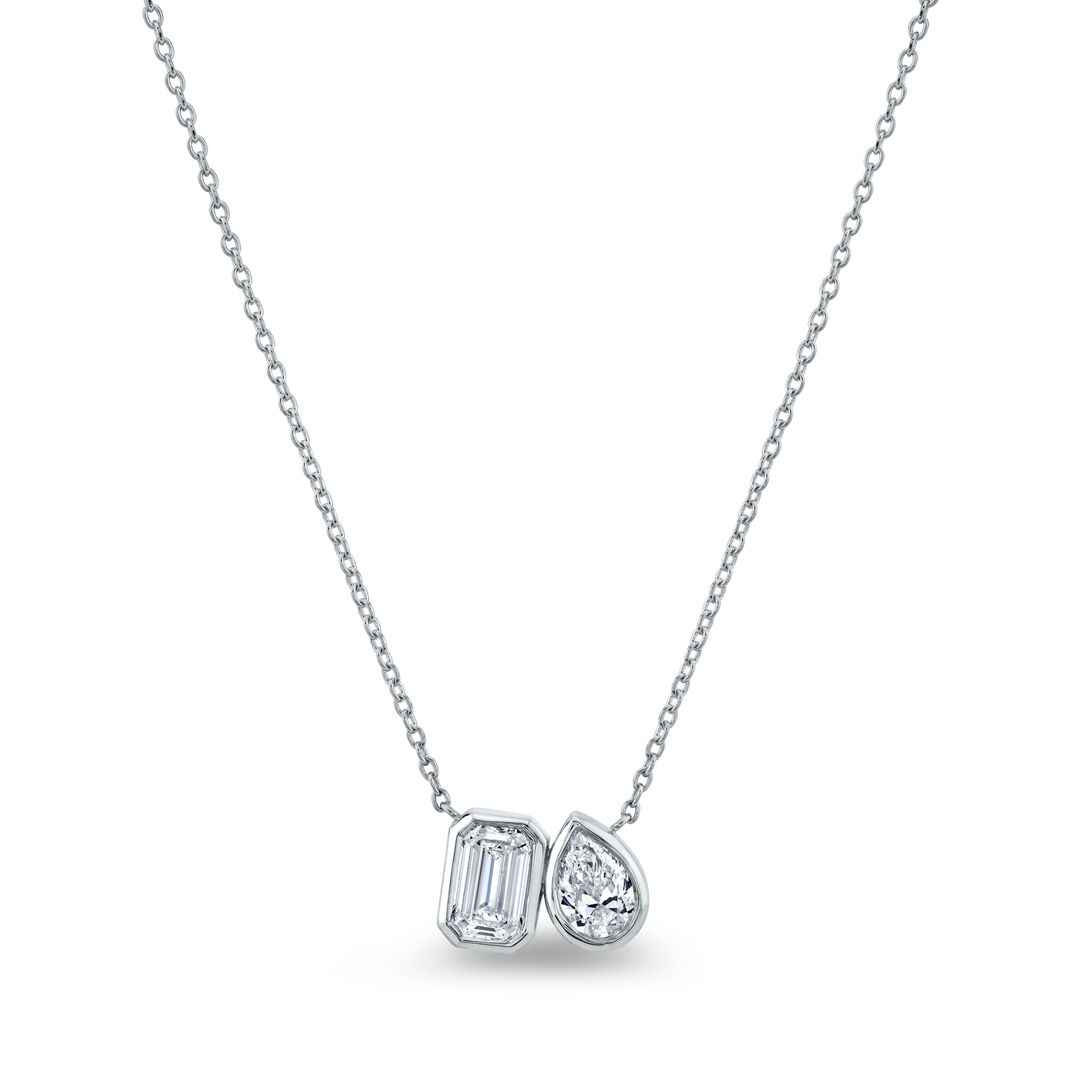 Toi et Moi Diamond Pendant | 1.21tw