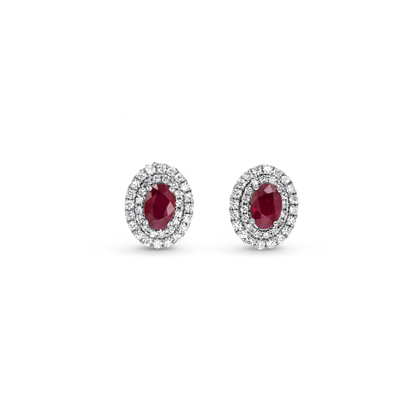 Ruby & Diamond Earrings | 1.46tw