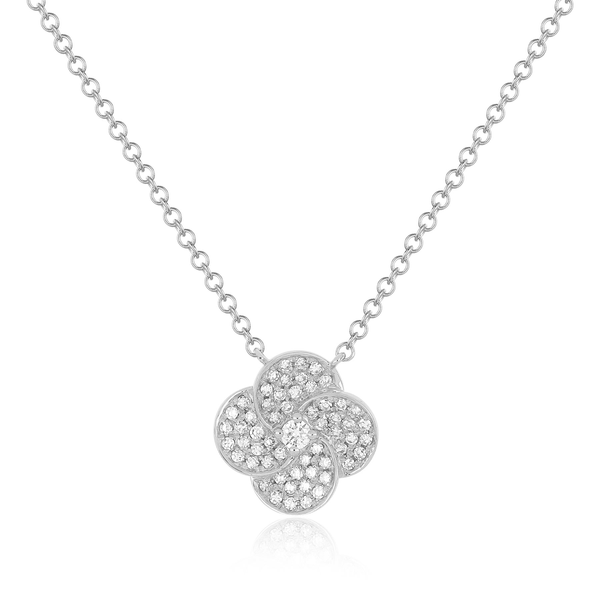 Jumbo Diamond Petal Necklace