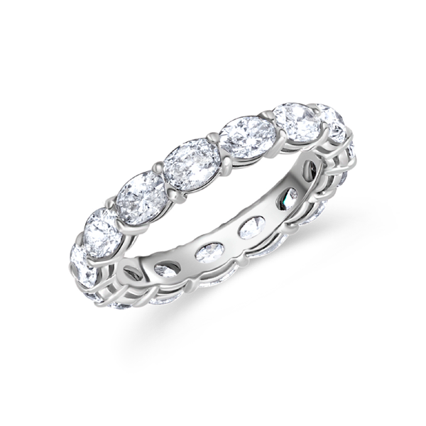 Prong Set Oval Cut Diamond Eternity Band | 2.89tw