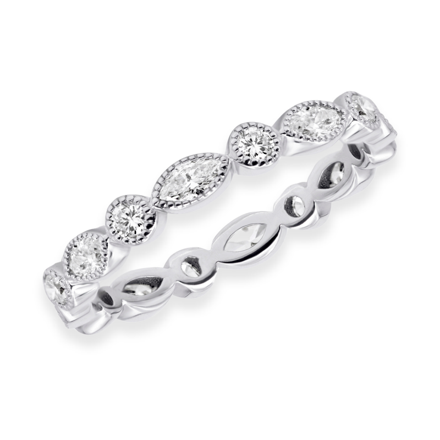 Milgrain Set Diamond Eternity Band | 1.22tw