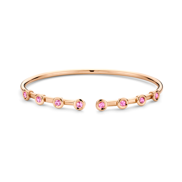 Pink Sapphire Flex Cuff Bracelet | .80tw