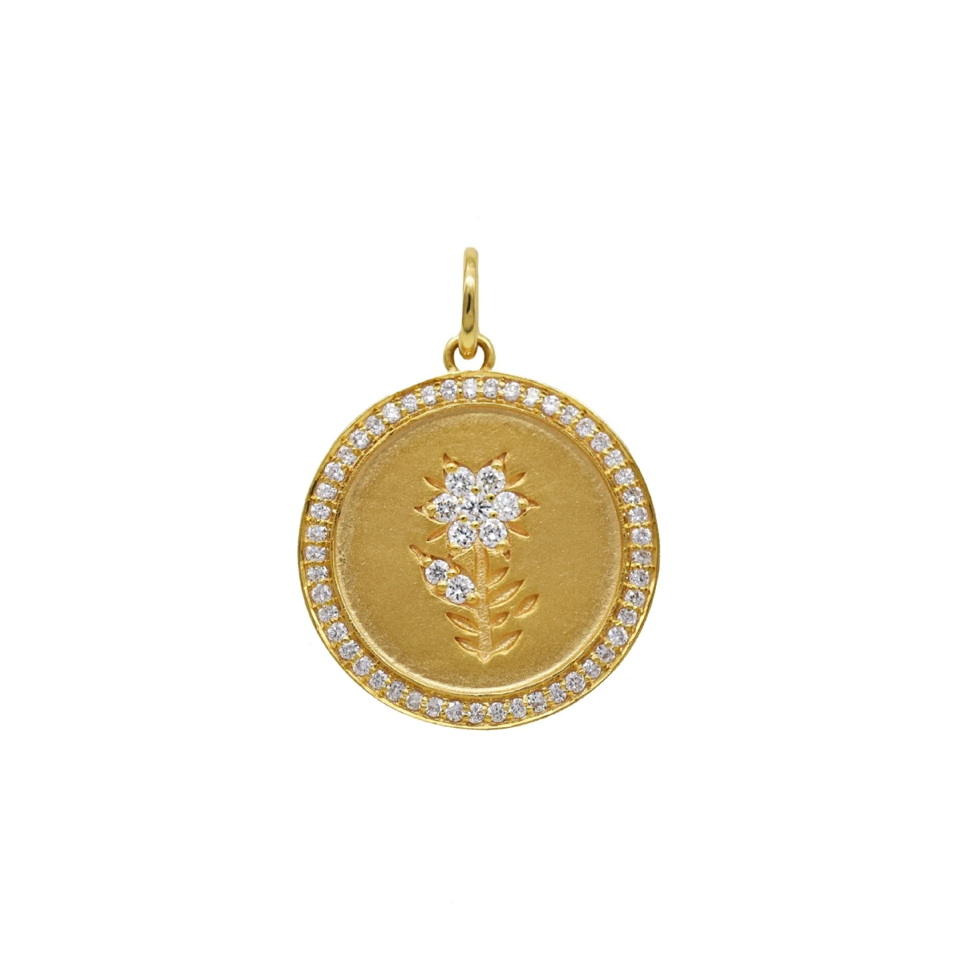 Flower Diamond Charm