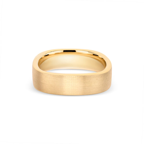 Satin Finish Ergonomic Wedding Band