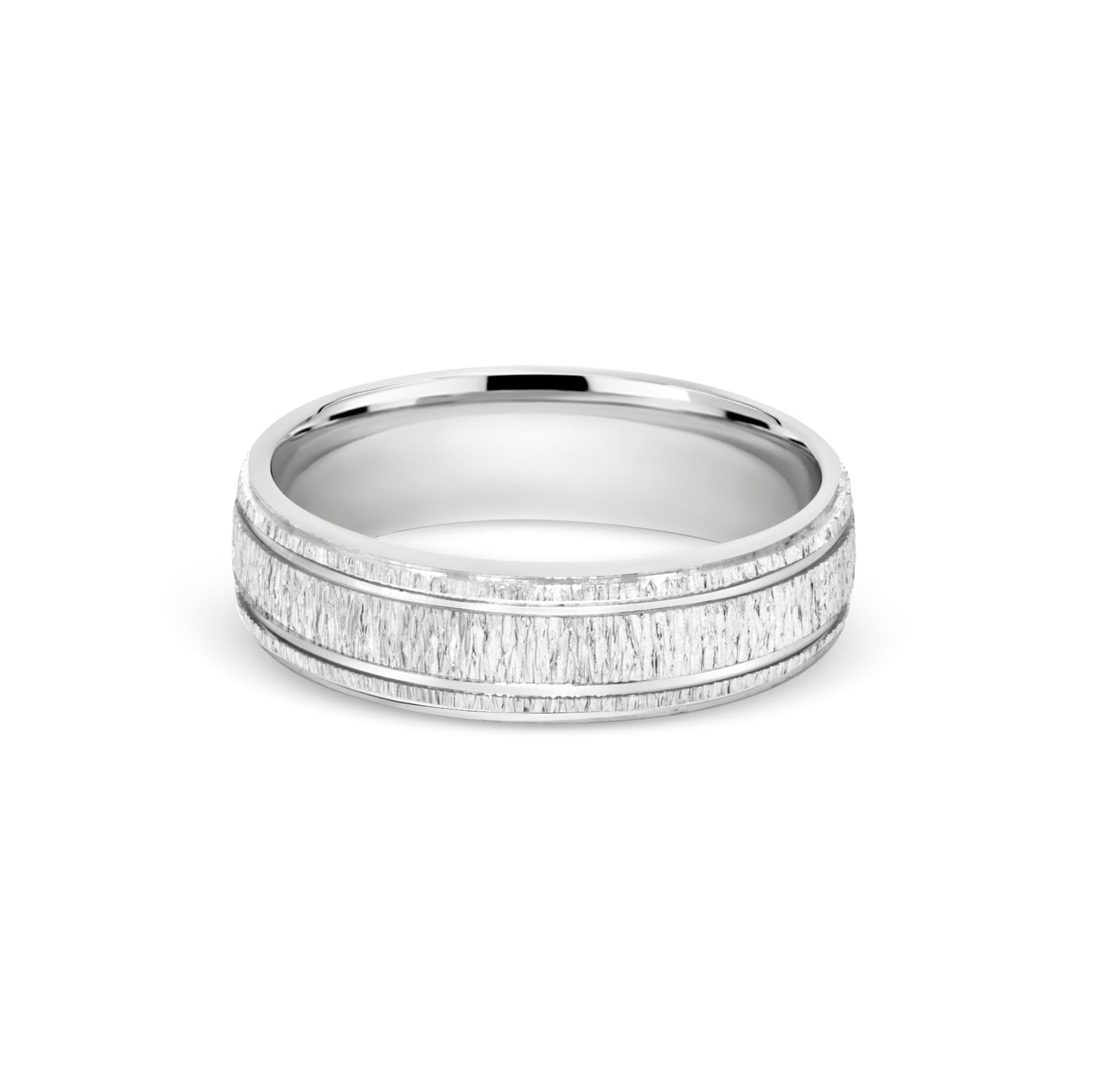 Line Carve Platinum Band