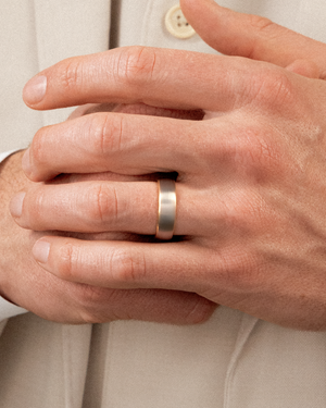 Brushed Mixed Gold Band