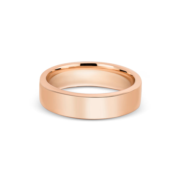 Flat Rose Gold Band