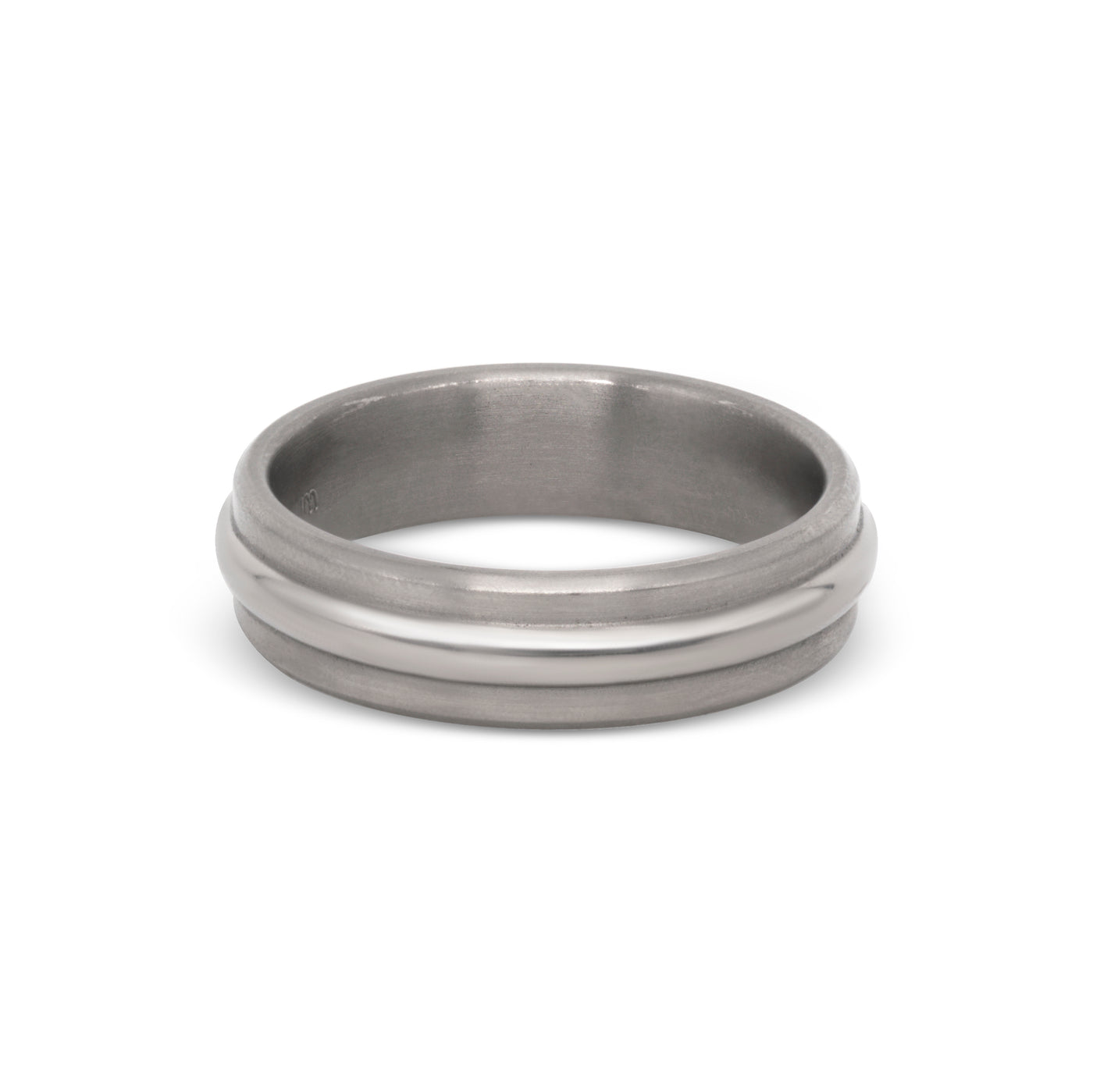 Matte & Polished Titanium Band