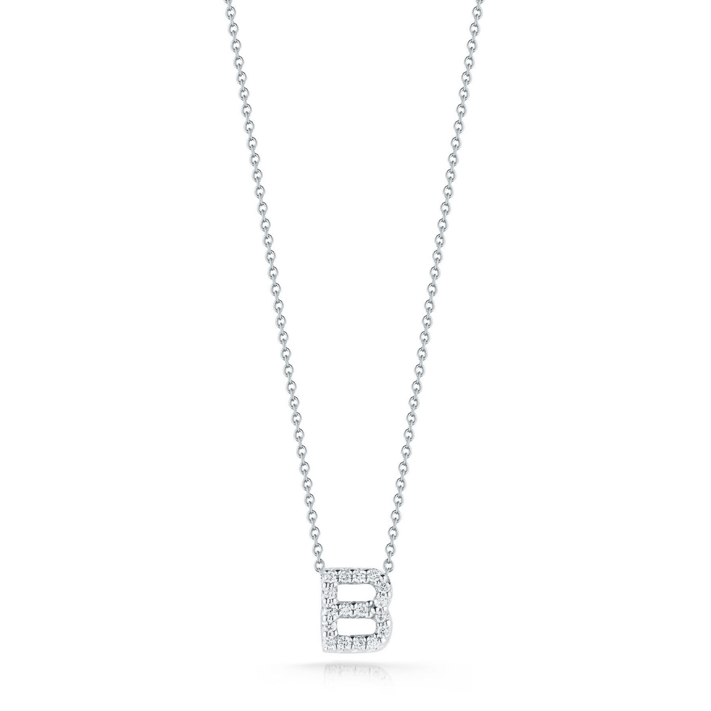 Diamond Love Letter "B" Necklace