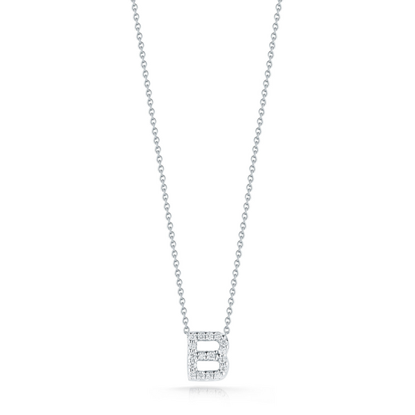 Diamond Love Letter "B" Necklace