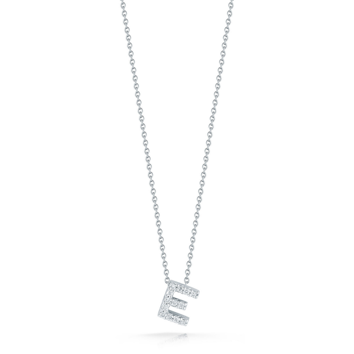Diamond Love Letter "E" Necklace
