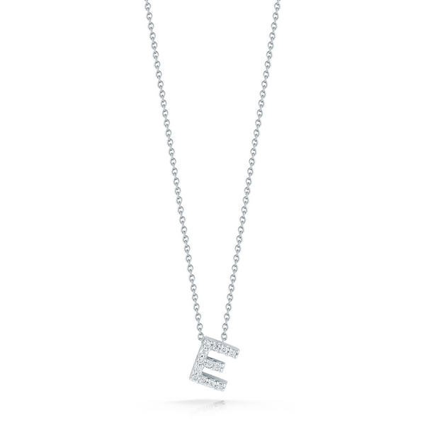 Diamond Love Letter "E" Necklace