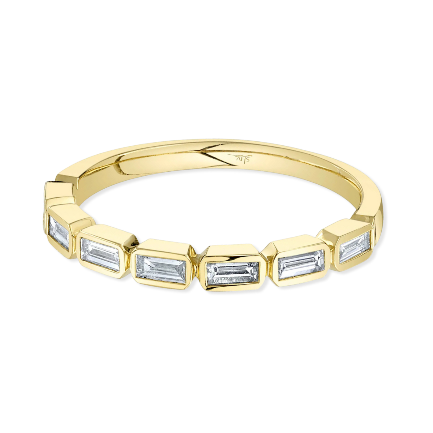 Baguette Diamond Half Eternity Band