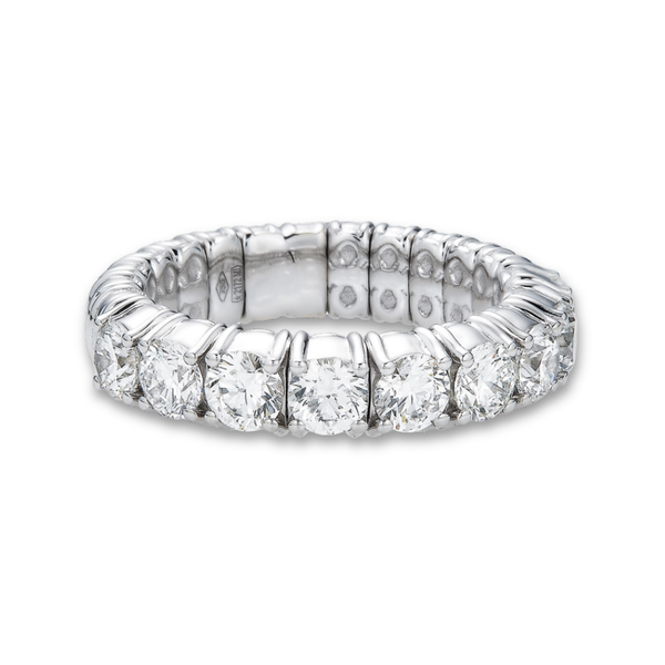 Round Diamond Stretch Eternity Band | 3.47tw