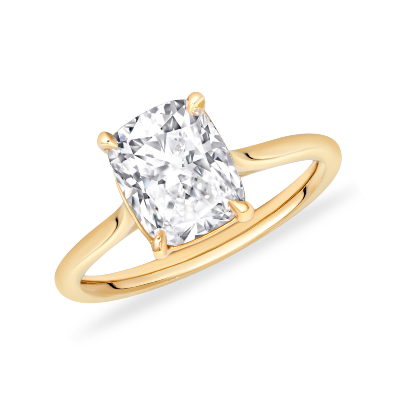 Cushion Cut Diamond Solitaire Ring | 2.01ct