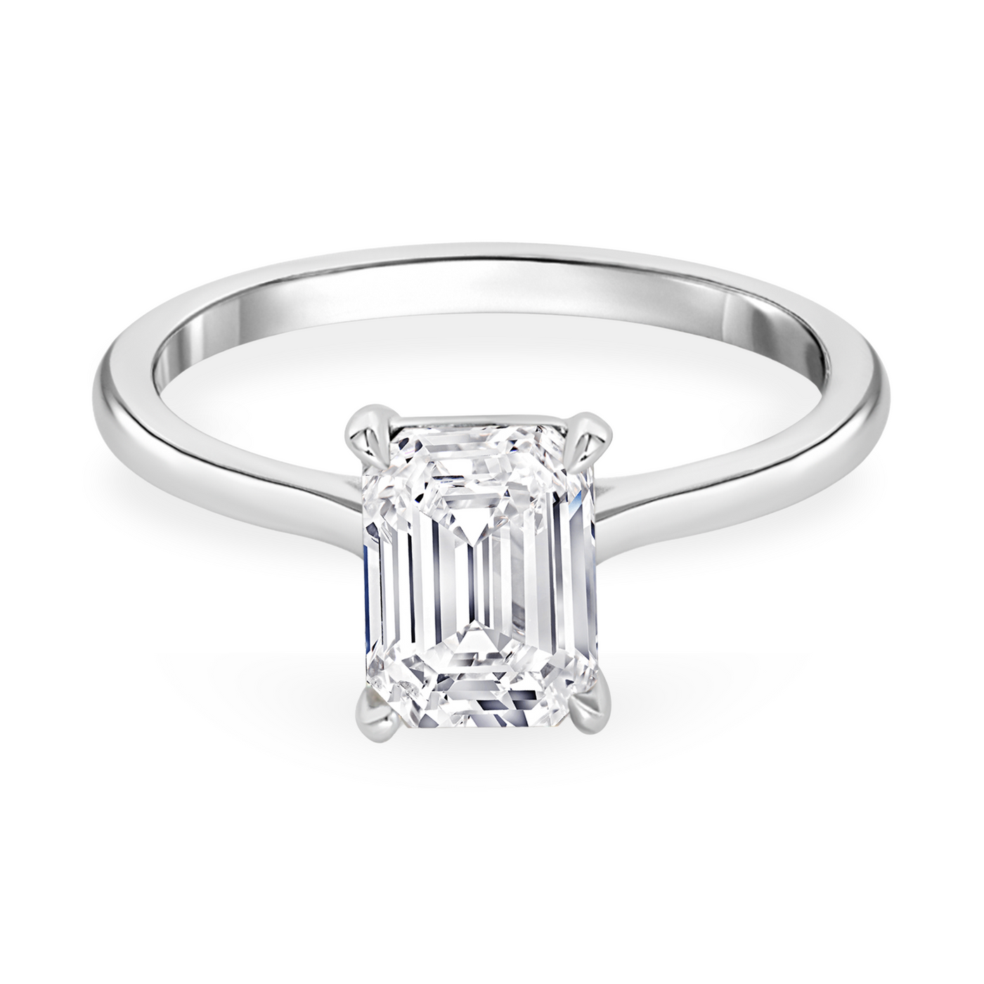Emerald Cut Diamond Solitaire Ring | 1.50ct