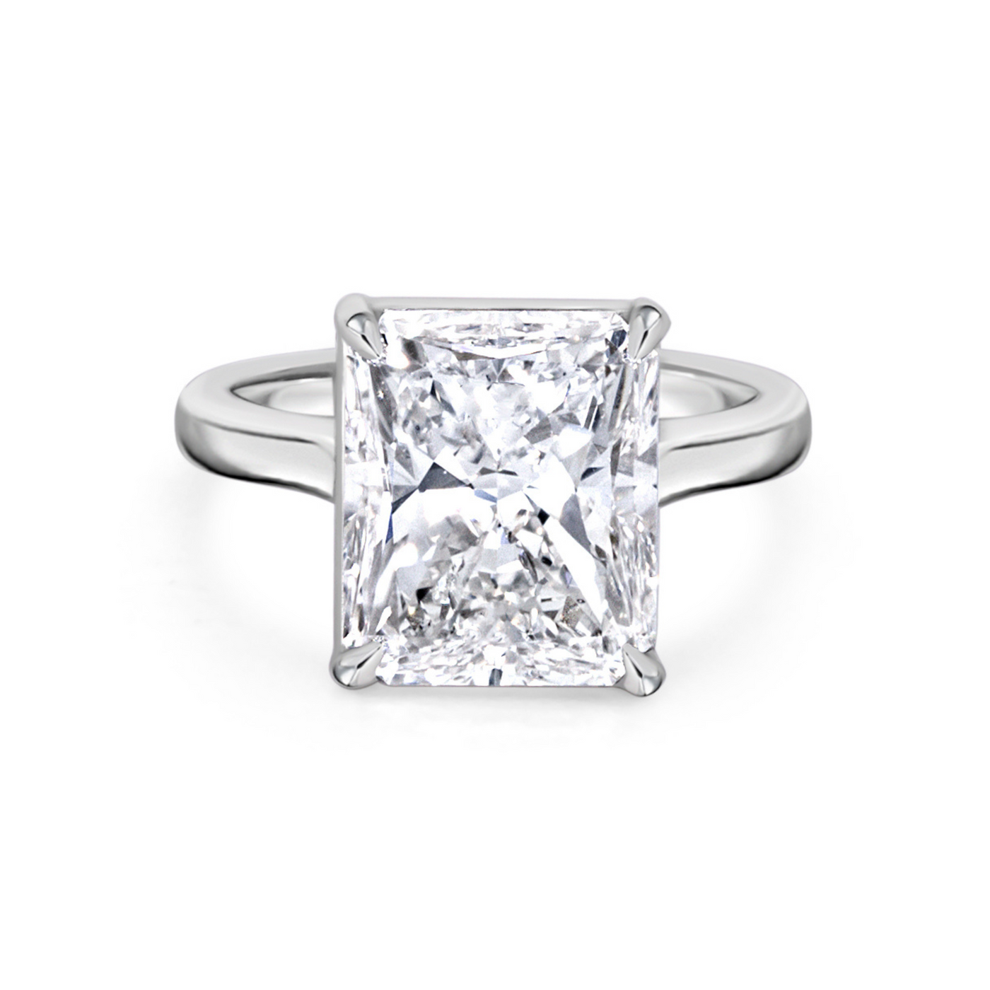 Radiant Cut Solitaire Diamond Ring | 6.27ct
