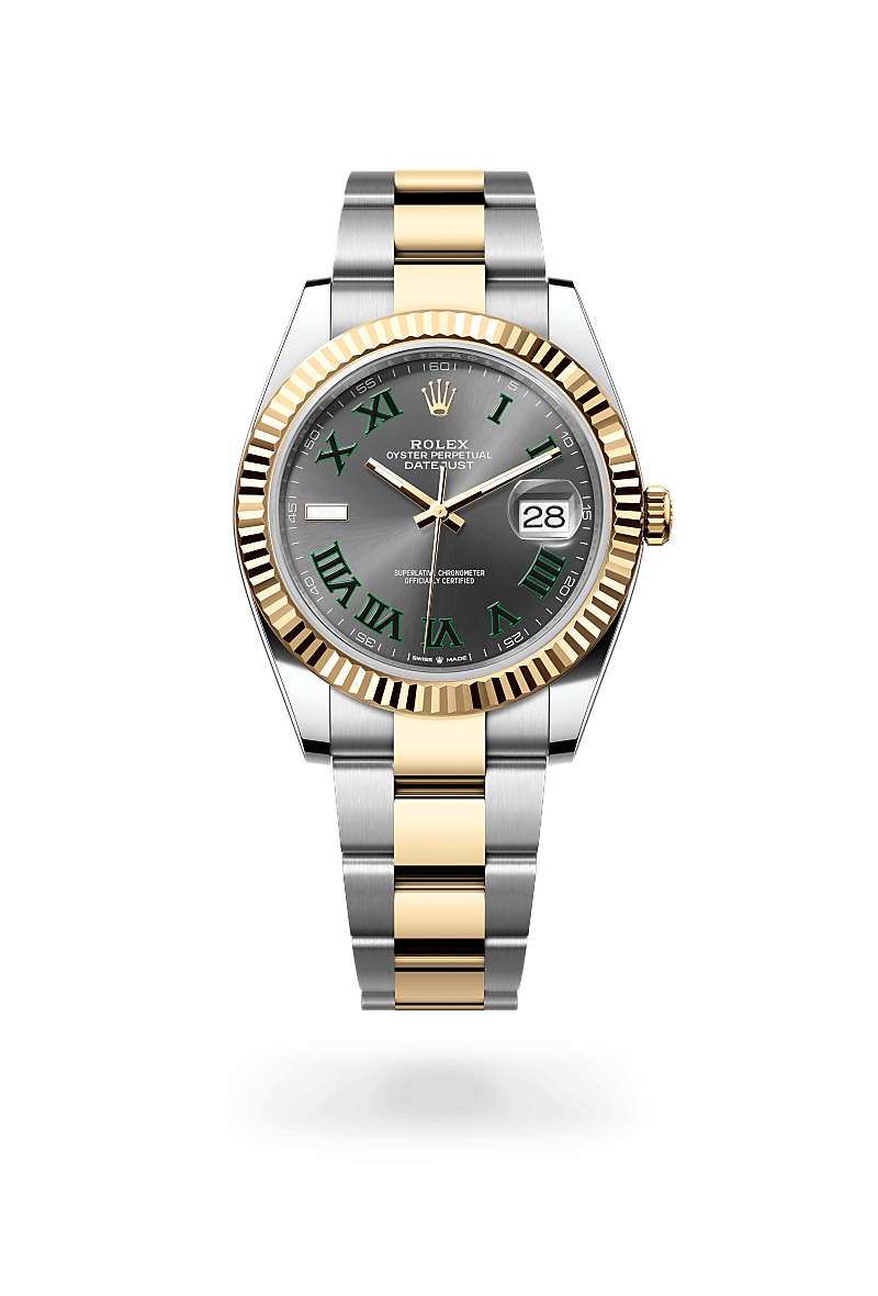 Rolex Datejust 41 in Yellow Rolesor and Slate Dial, M126333-0019 | Polacheck's Jewelers