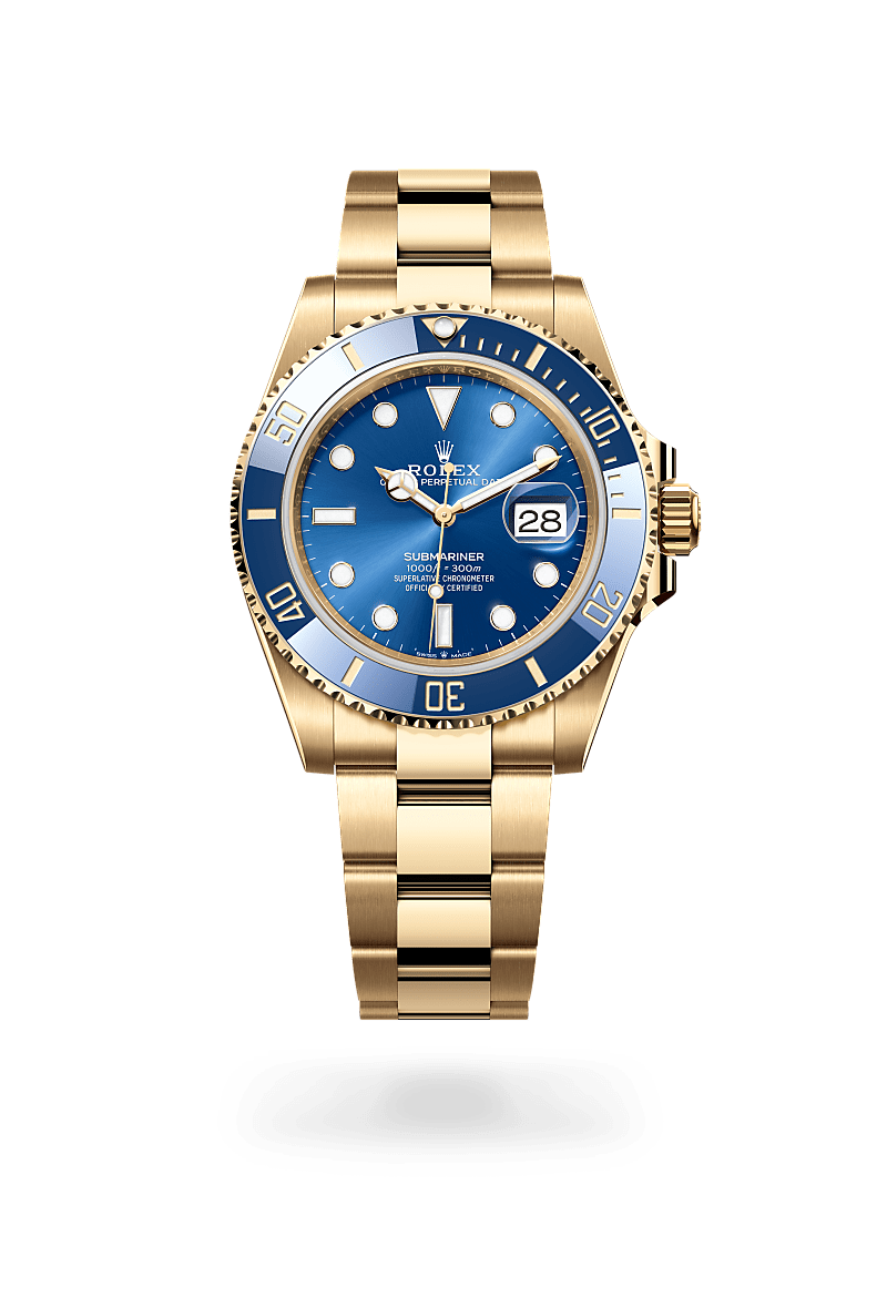 Rolex Submariner in Yellow Gold and Royal Blue Dial, M126618lb-0002 | Polacheck's Jewelers