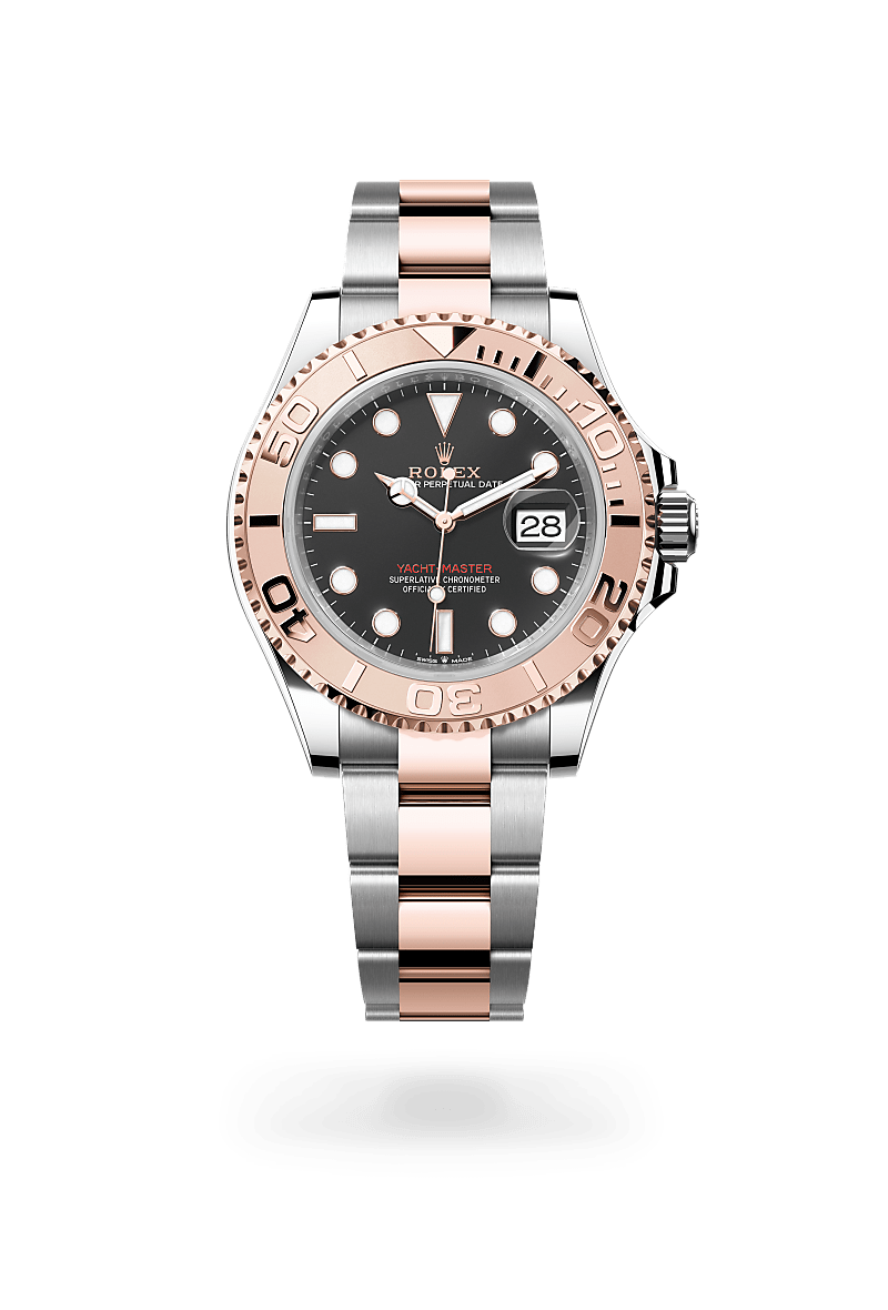 Rolex Yacht-Master 40 in Everose Rolesor and Intense Black Dial, M126621-0002| Polacheck's Jewelers