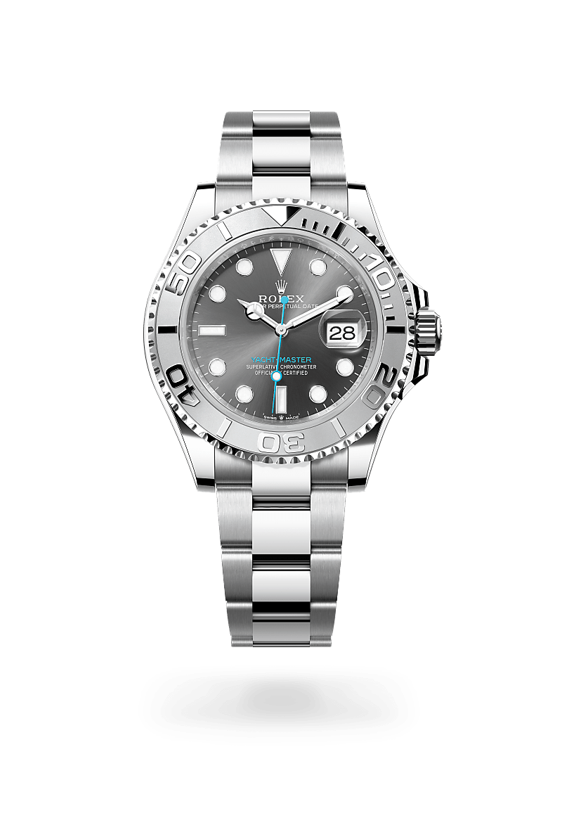 Rolex Yacht-Master in Rolesium and Slate Dial, M126622-0001 | Polacheck's Jewelers