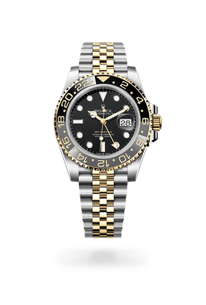 Rolex GMT-Master II in Yellow Rolesor and Black Dial, M126713GRNR-0001 | Polacheck's Jewelers