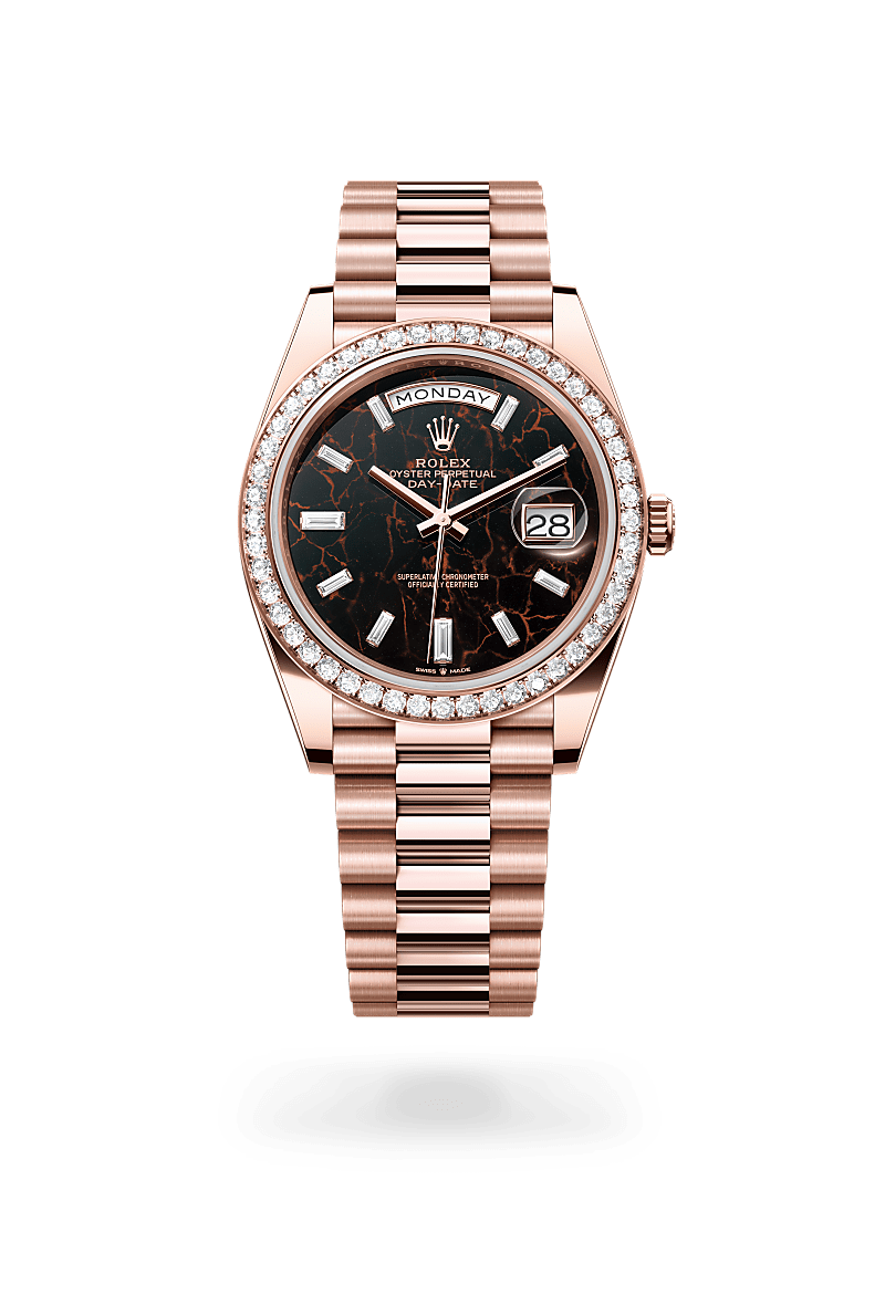 Rolex Day-Date 40 in Everose Gold and Eisenkiesel Dial, M228345rbr-0016 | Polacheck's Jewelers