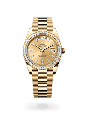 Rolex Day-Date 40 in Yellow Gold and Champagne-colour Dial, M228348rbr-0002 | Polacheck's Jewelers